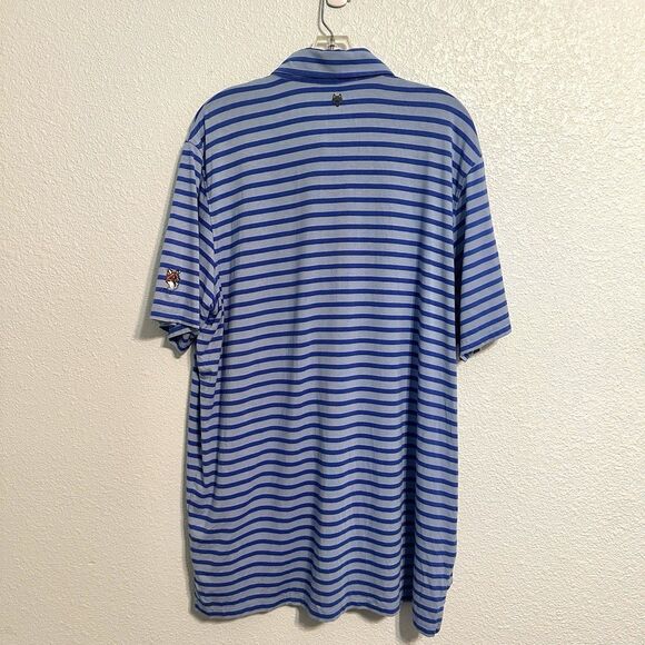 Greyson Shirt Men’s Size XL Blue Striped Performance Golf Polo Shirt Activewear - Picture 2 of 10